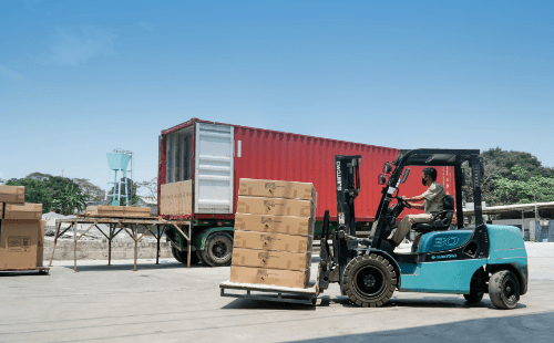 Transporte de carga paletizada